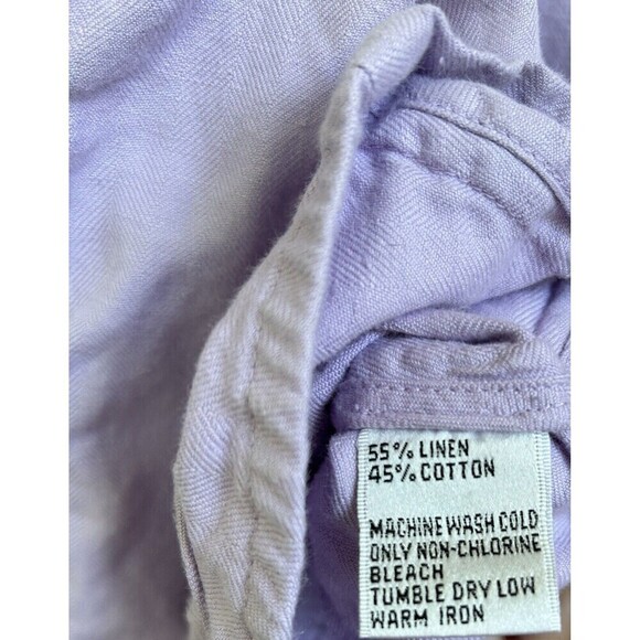 Talbots Irish Linen Blend Women’s Lilac Purple Jacket Blazer Size 12 Normcore - Picture 7 of 7